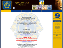 Tablet Screenshot of ajaxlionsclub.com